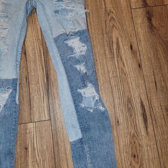 American eagle 2 tone distressed jeans - Picture 5 of 11